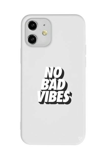 No Bad Vibes Lansman Model İçi Kadife Silikon Telefon Kılıfı
