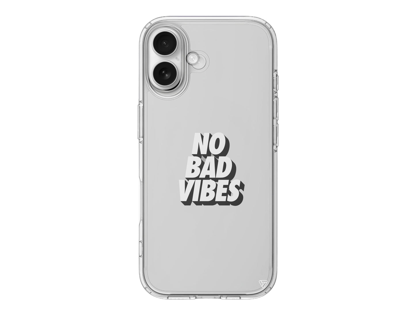 No Bad Vibes Lansman Model İçi Kadife Silikon Telefon Kılıfı