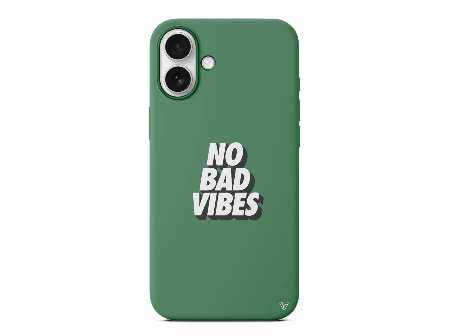 No Bad Vibes Lansman Model İçi Kadife Silikon Telefon Kılıfı