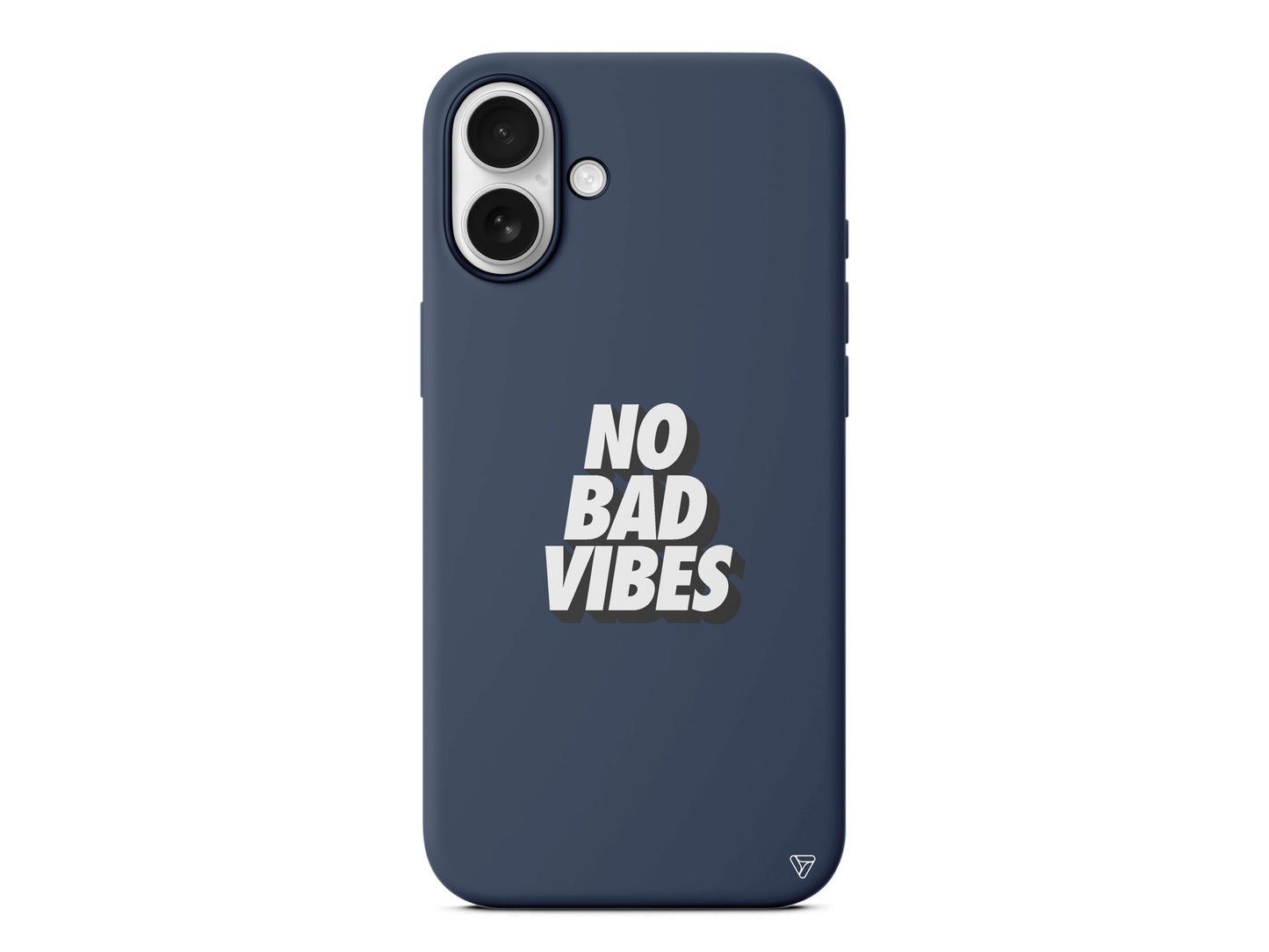 No Bad Vibes Lansman Model İçi Kadife Silikon Telefon Kılıfı