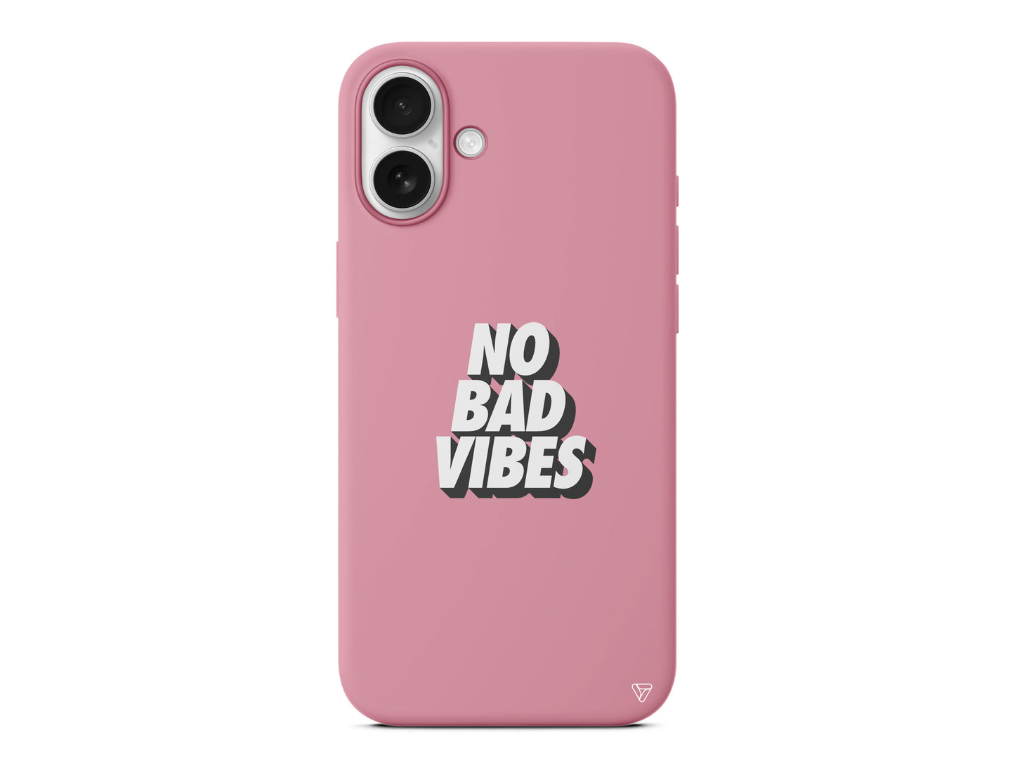 No Bad Vibes Lansman Model İçi Kadife Silikon Telefon Kılıfı