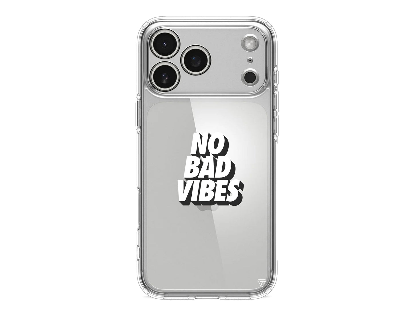 No Bad Vibes Lansman Model İçi Kadife Silikon Telefon Kılıfı