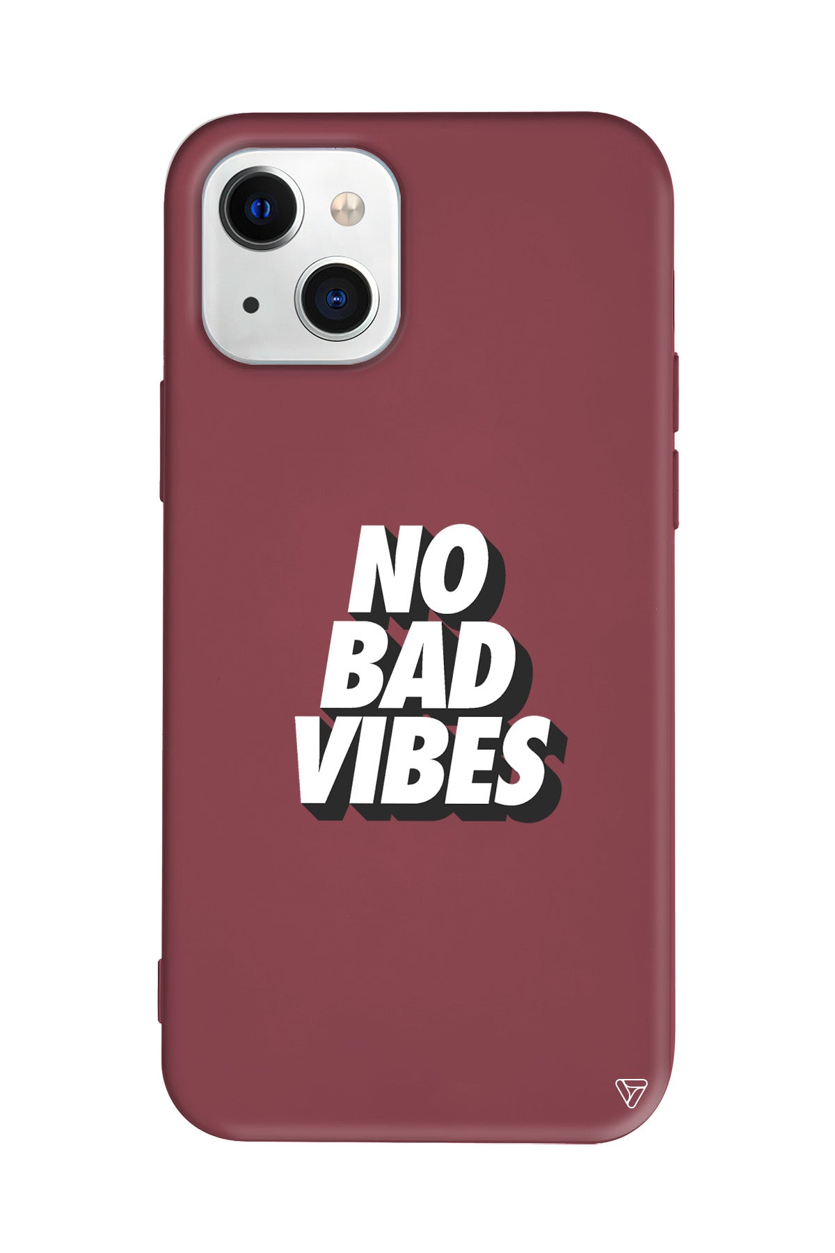 No Bad Vibes Lansman Model İçi Kadife Silikon Telefon Kılıfı – Plus Serisine Özel