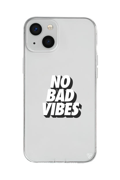 No Bad Vibes Lansman Model İçi Kadife Silikon Telefon Kılıfı