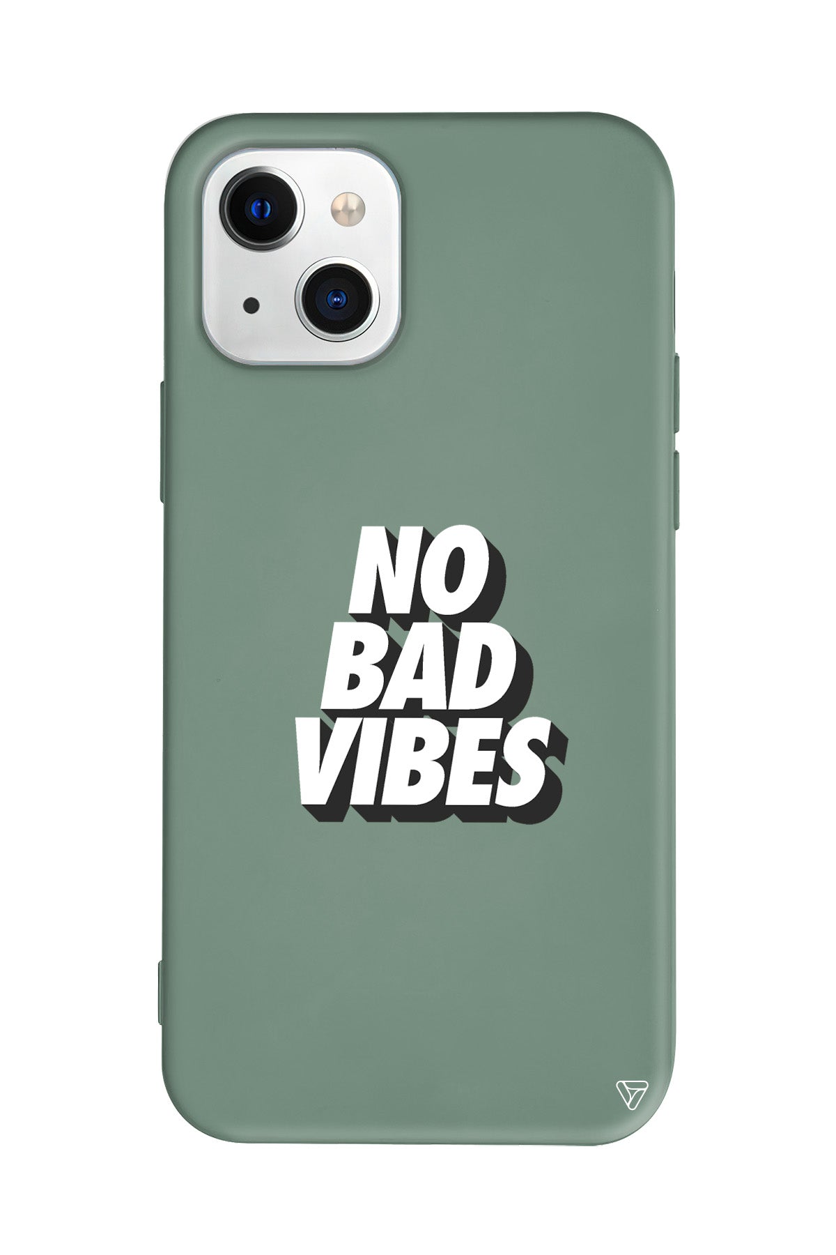 No Bad Vibes Lansman Model İçi Kadife Silikon Telefon Kılıfı