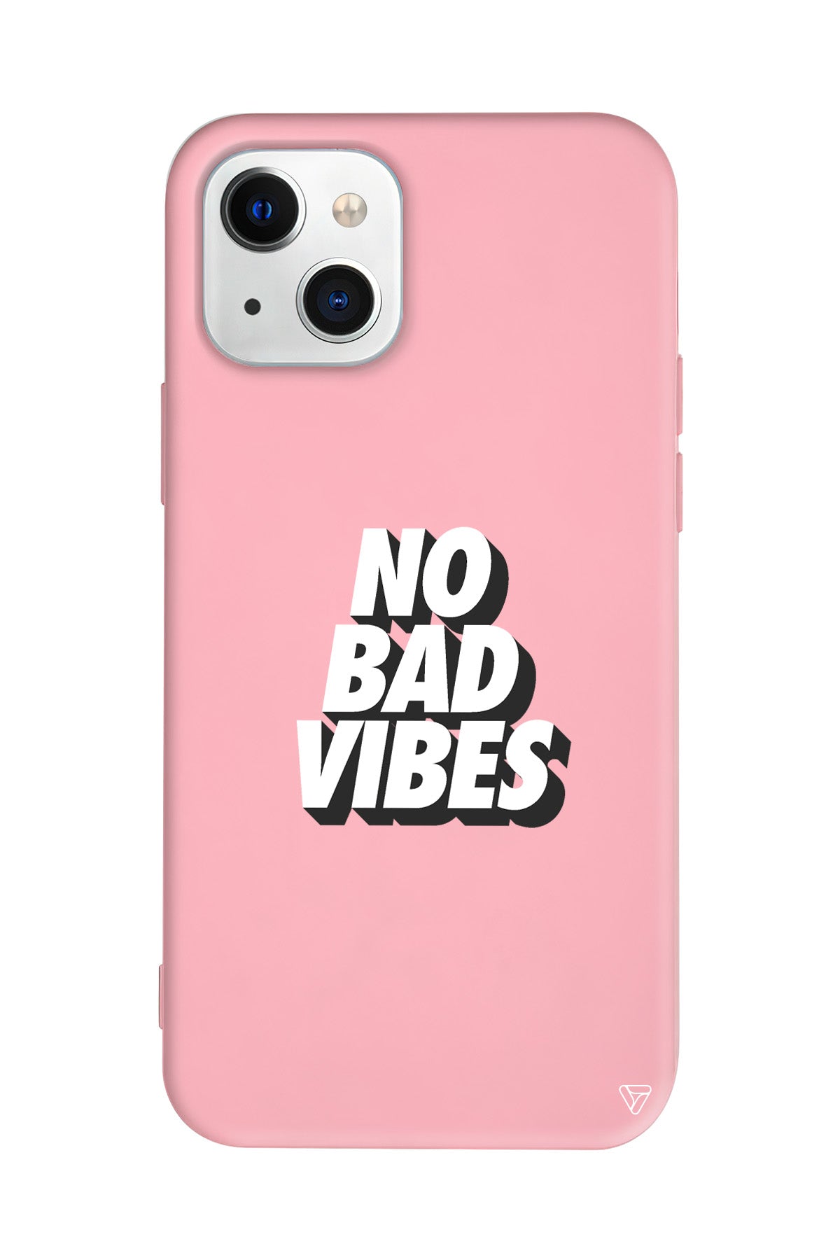 No Bad Vibes Lansman Model İçi Kadife Silikon Telefon Kılıfı