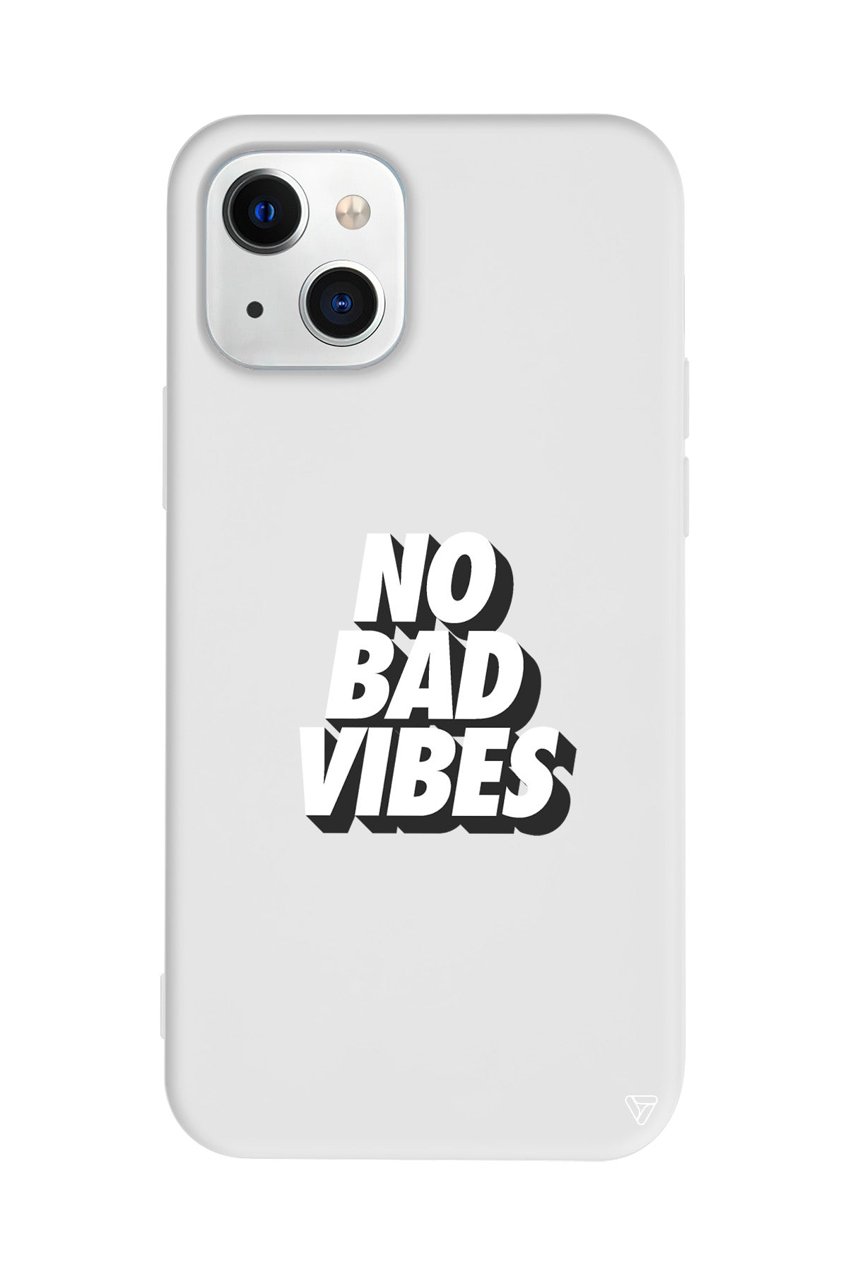 No Bad Vibes Lansman Model İçi Kadife Silikon Telefon Kılıfı – Plus Serisine Özel