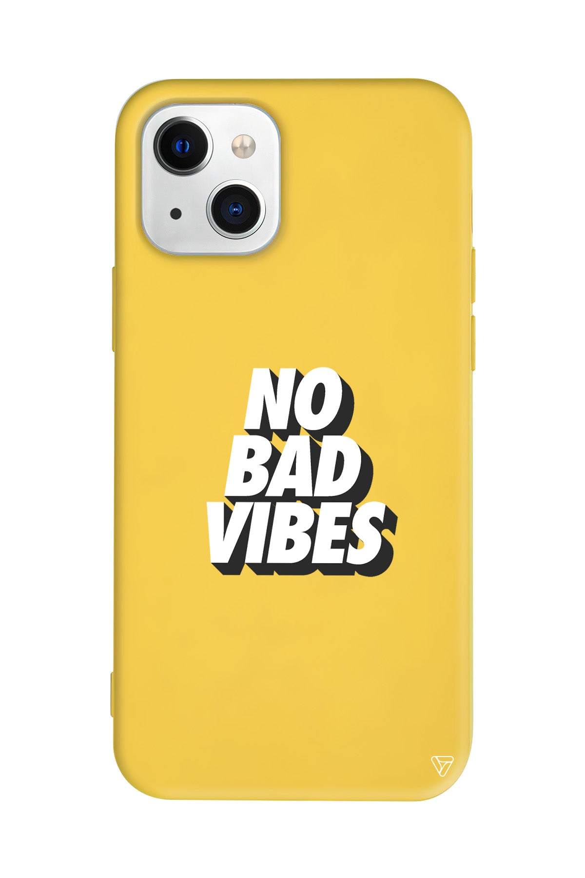 No Bad Vibes Lansman Model İçi Kadife Silikon Telefon Kılıfı – Plus Serisine Özel