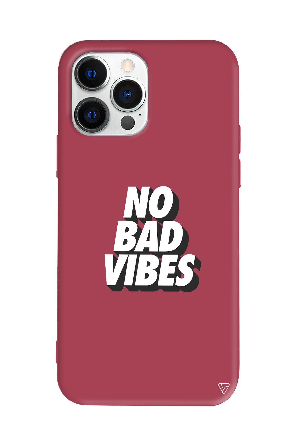 No Bad Vibes Lansman Model İçi Kadife Silikon Telefon Kılıfı