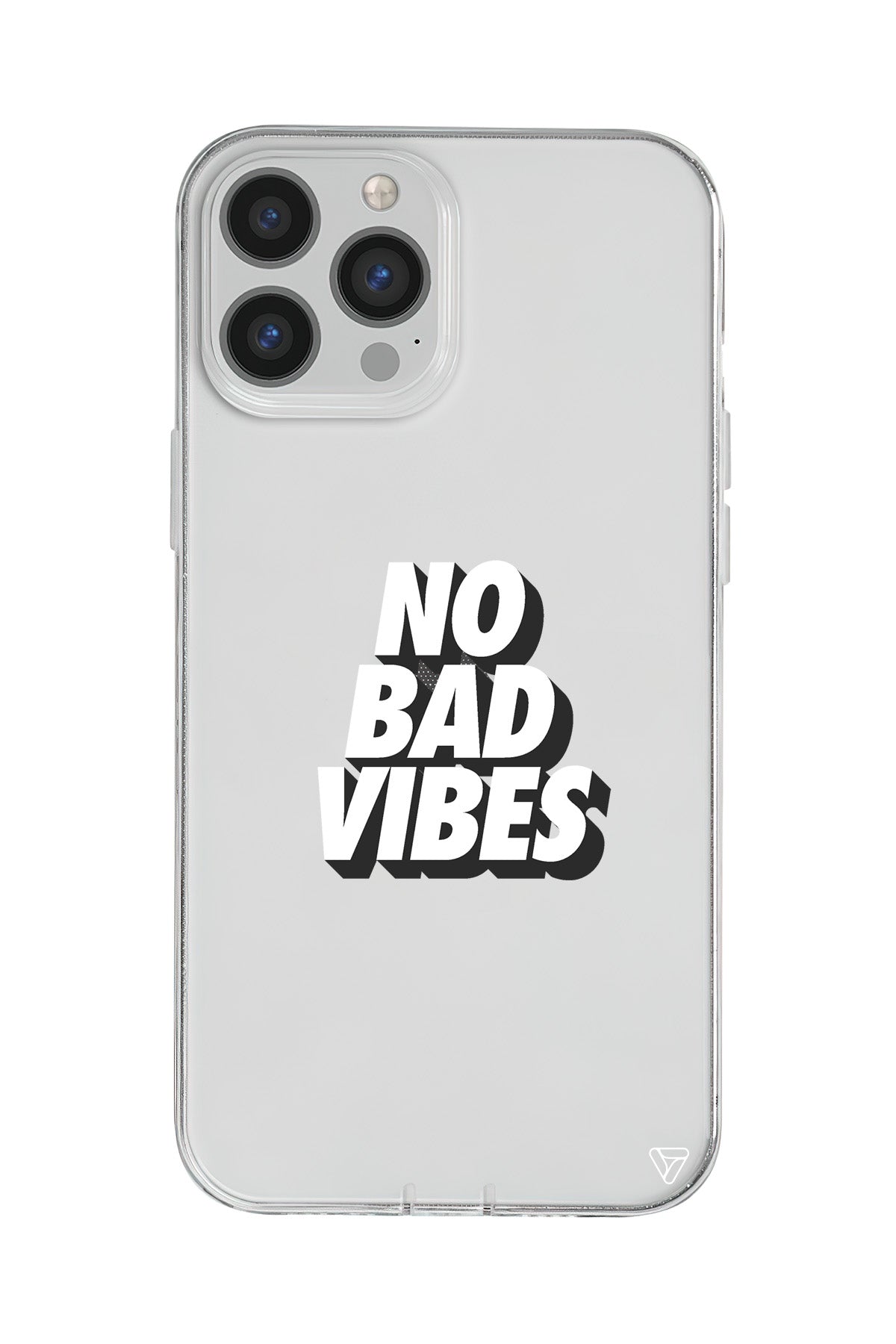 No Bad Vibes Lansman Model İçi Kadife Silikon Telefon Kılıfı