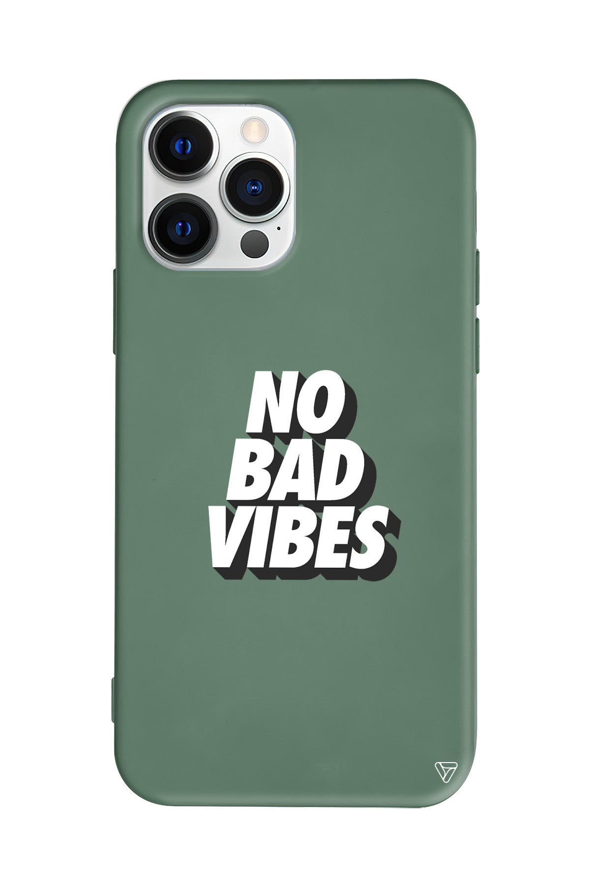 No Bad Vibes Lansman Model İçi Kadife Silikon Telefon Kılıfı
