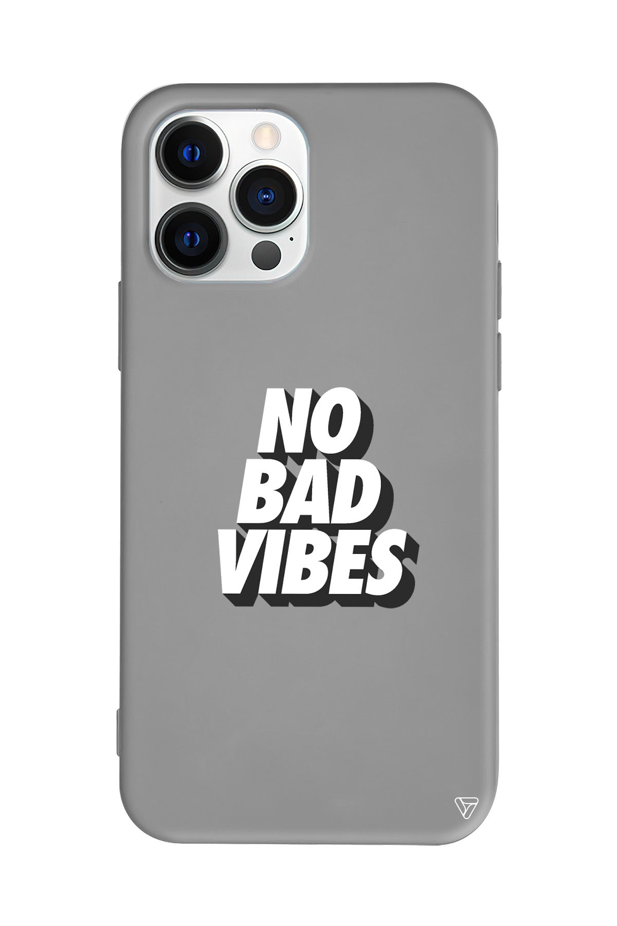 No Bad Vibes Lansman Model İçi Kadife Silikon Telefon Kılıfı