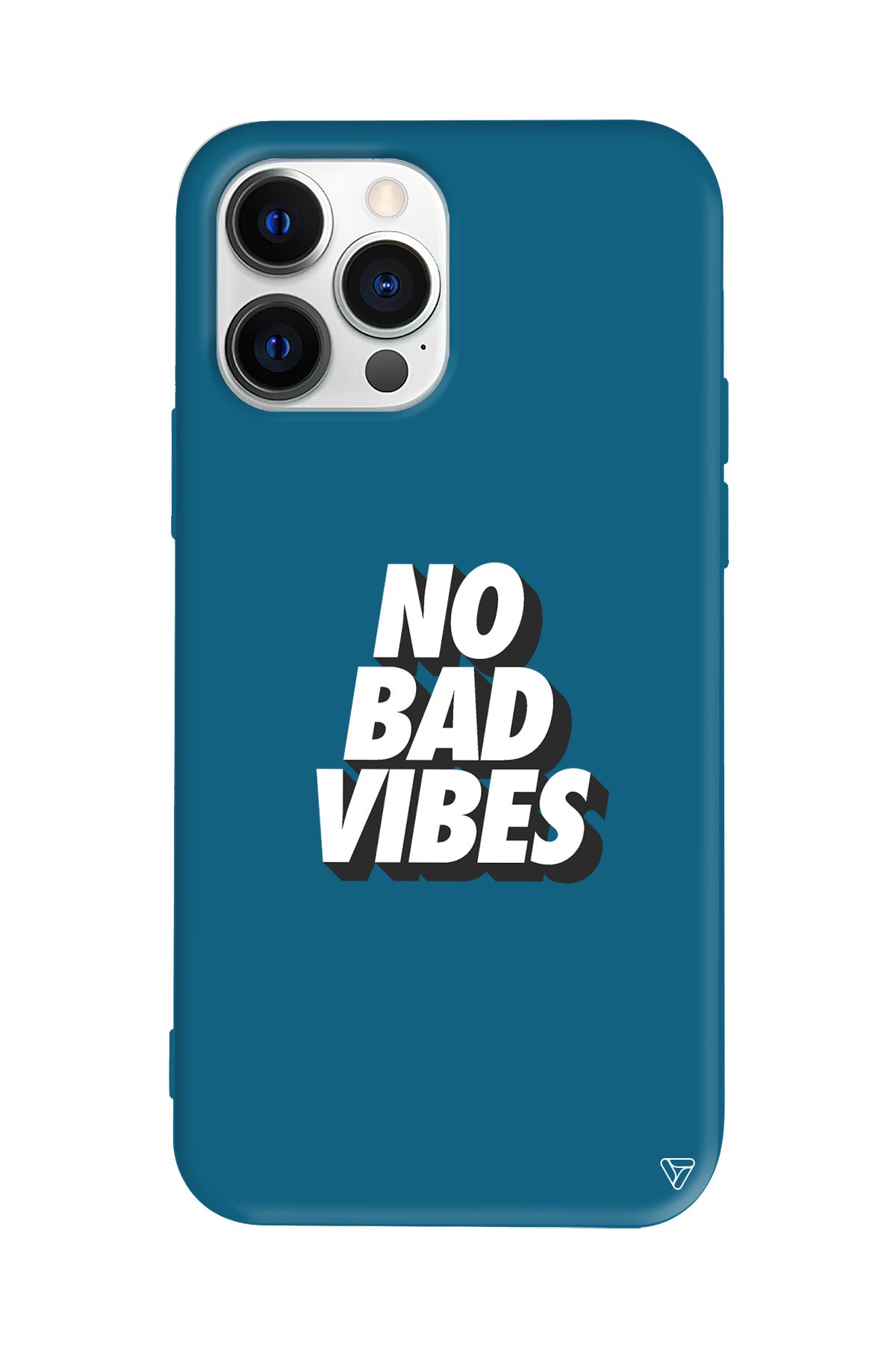 No Bad Vibes Lansman Model İçi Kadife Silikon Telefon Kılıfı