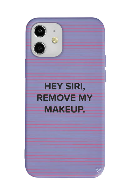 Hey Siri Lansman Model İçi Kadife Silikon Telefon Kılıfı