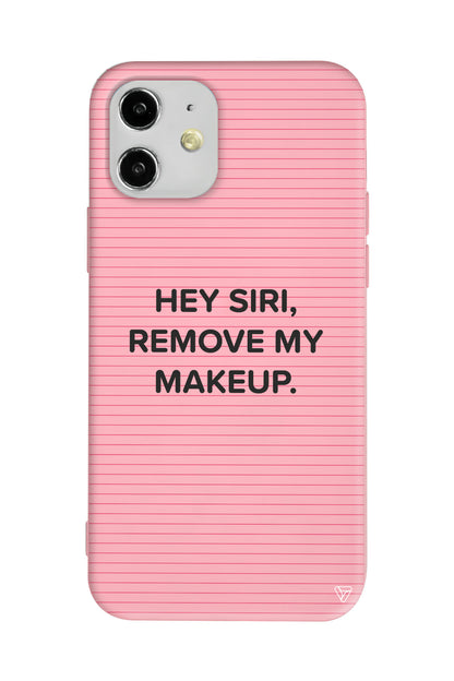 Hey Siri Lansman Model İçi Kadife Silikon Telefon Kılıfı