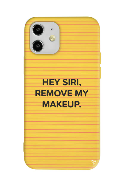 Hey Siri Lansman Model İçi Kadife Silikon Telefon Kılıfı