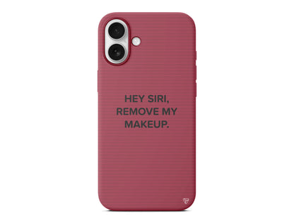 Hey Siri Lansman Model İçi Kadife Silikon Telefon Kılıfı