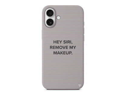 Hey Siri Lansman Model İçi Kadife Silikon Telefon Kılıfı