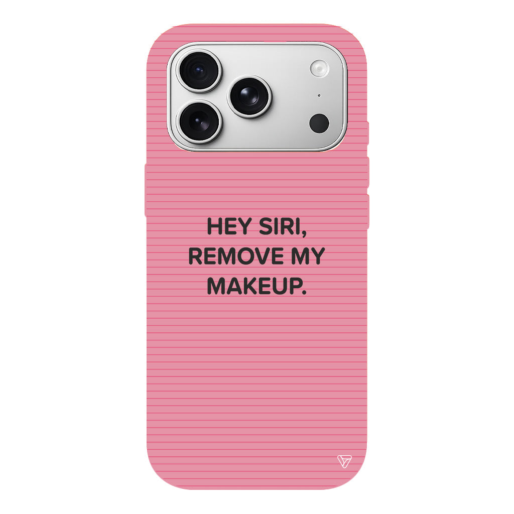 Hey Siri Lansman Model İçi Kadife Silikon Telefon Kılıfı