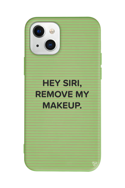 Hey Siri Lansman Model İçi Kadife Silikon Telefon Kılıfı