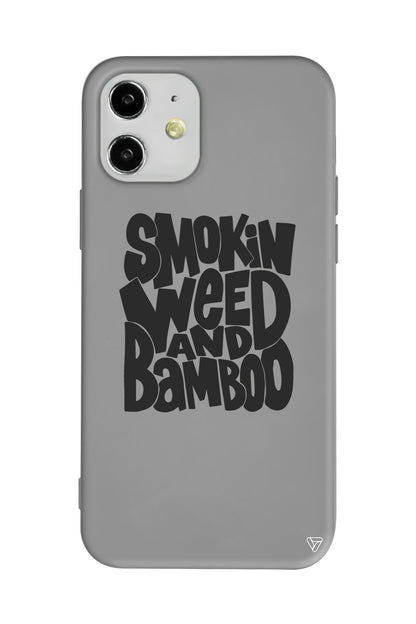 Smokin Weed Lansman Model İçi Kadife Silikon Telefon Kılıfı