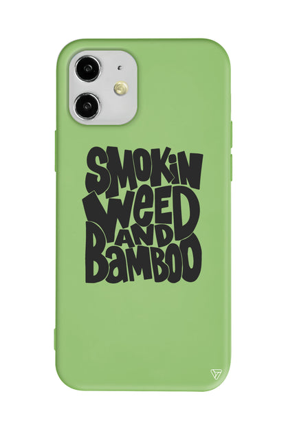 Smokin Weed Lansman Model İçi Kadife Silikon Telefon Kılıfı