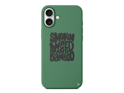Smokin Weed Lansman Model İçi Kadife Silikon Telefon Kılıfı