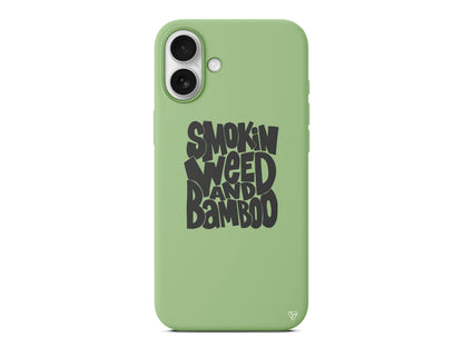 Smokin Weed Lansman Model İçi Kadife Silikon Telefon Kılıfı