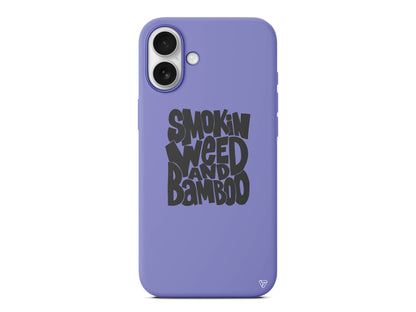 Smokin Weed Lansman Model İçi Kadife Silikon Telefon Kılıfı