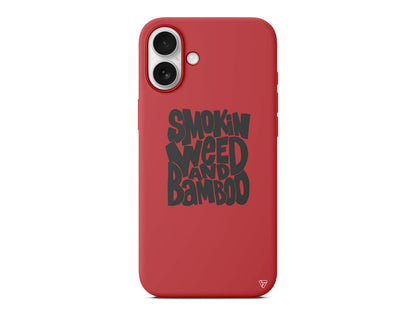 Smokin Weed Lansman Model İçi Kadife Silikon Telefon Kılıfı – Plus Serisine Özel