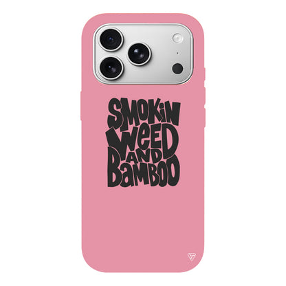 Smokin Weed Lansman Model İçi Kadife Silikon Telefon Kılıfı