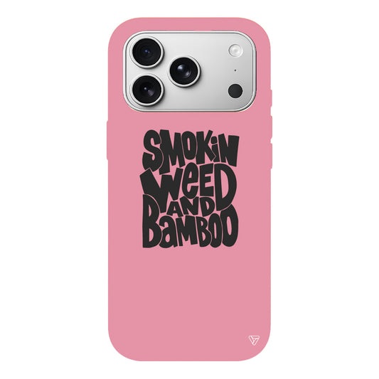 Smokin Weed Lansman Model İçi Kadife Silikon Telefon Kılıfı