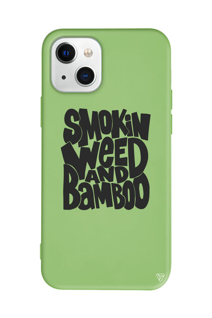 Smokin Weed Lansman Model İçi Kadife Silikon Telefon Kılıfı