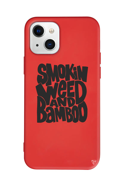 Smokin Weed Lansman Model İçi Kadife Silikon Telefon Kılıfı – Plus Serisine Özel