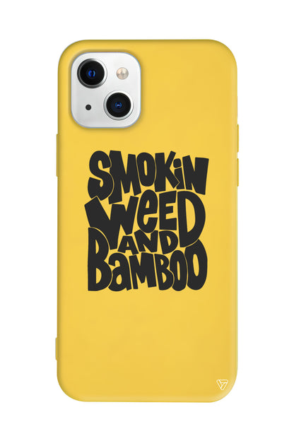 Smokin Weed Lansman Model İçi Kadife Silikon Telefon Kılıfı
