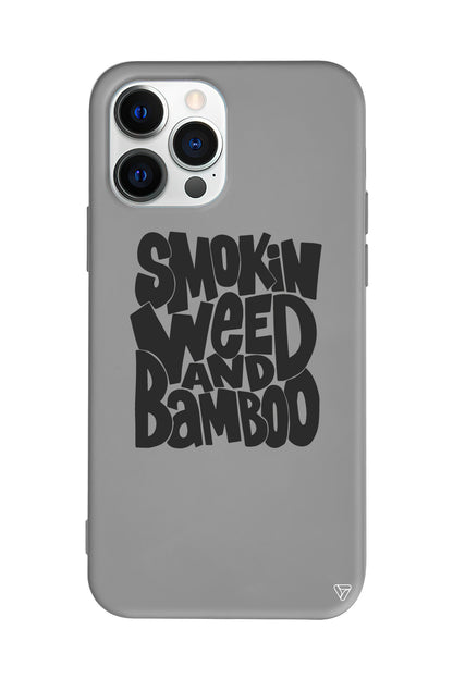 Smokin Weed Lansman Model İçi Kadife Silikon Telefon Kılıfı