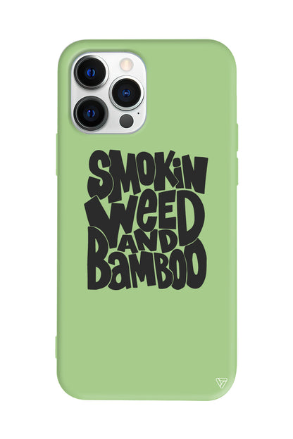 Smokin Weed Lansman Model İçi Kadife Silikon Telefon Kılıfı