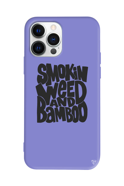 Smokin Weed Lansman Model İçi Kadife Silikon Telefon Kılıfı