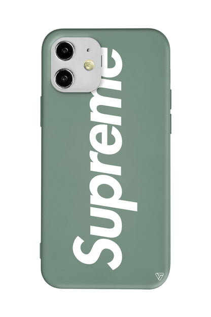 Supreme Lansman Model İçi Kadife Silikon Telefon Kılıfı