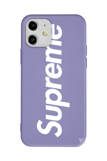 Supreme Lansman Model İçi Kadife Silikon Telefon Kılıfı