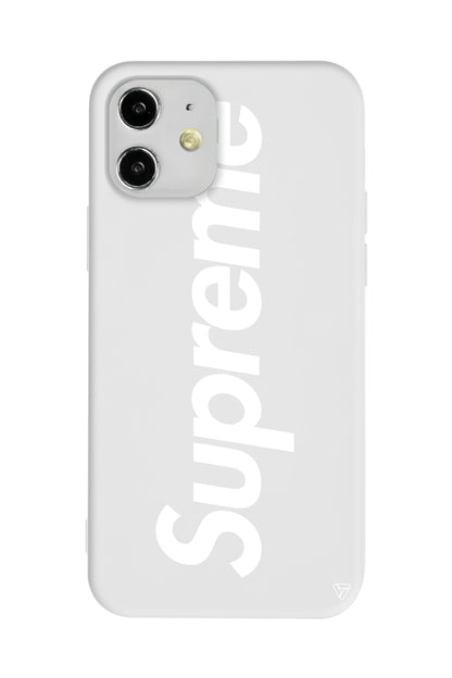 Supreme Lansman Model İçi Kadife Silikon Telefon Kılıfı