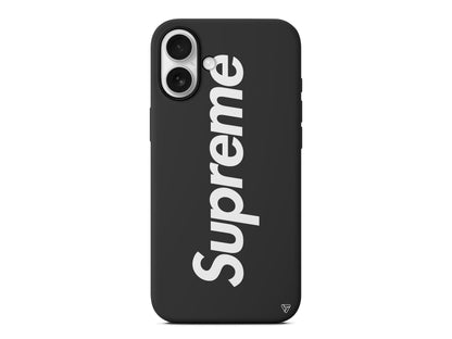 Supreme Lansman Model İçi Kadife Silikon Telefon Kılıfı