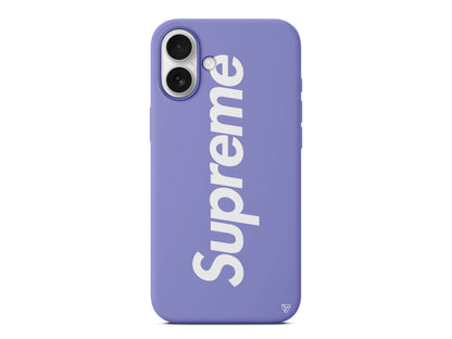 Supreme Lansman Model İçi Kadife Silikon Telefon Kılıfı – Plus Serisine Özel