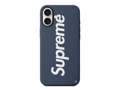 Supreme Lansman Model İçi Kadife Silikon Telefon Kılıfı – Plus Serisine Özel