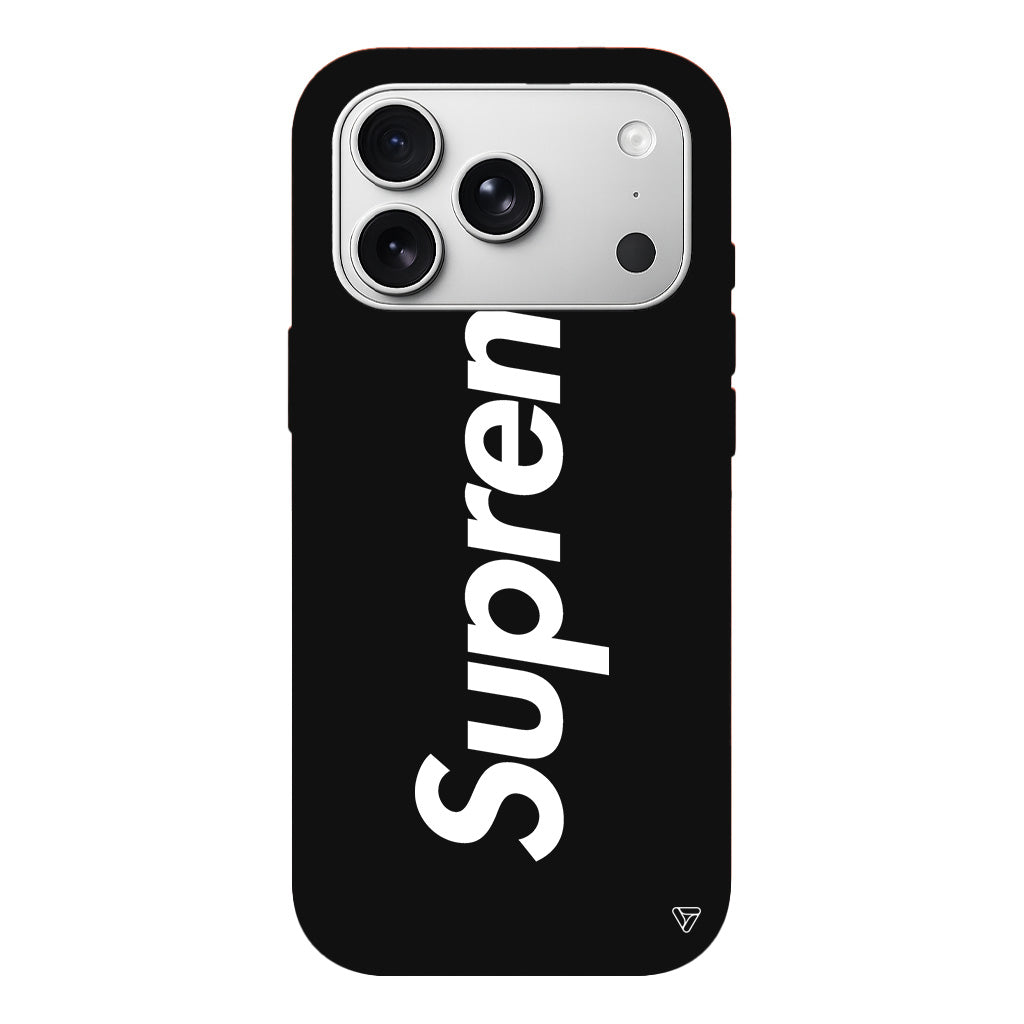 Supreme Lansman Model İçi Kadife Silikon Telefon Kılıfı