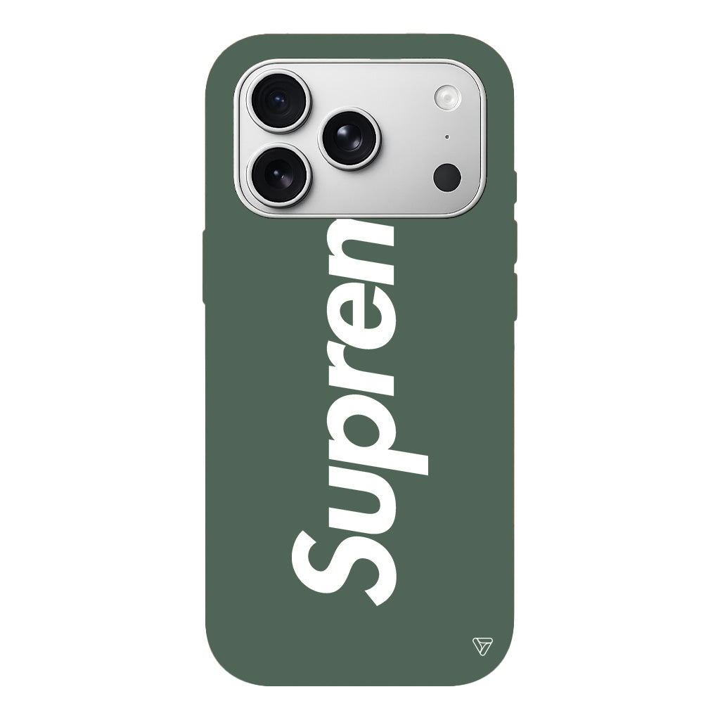 Supreme Lansman Model İçi Kadife Silikon Telefon Kılıfı