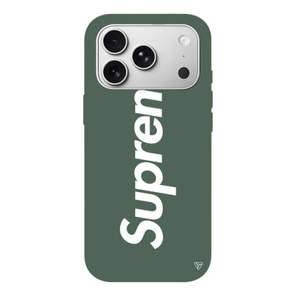Supreme Lansman Model İçi Kadife Silikon Telefon Kılıfı