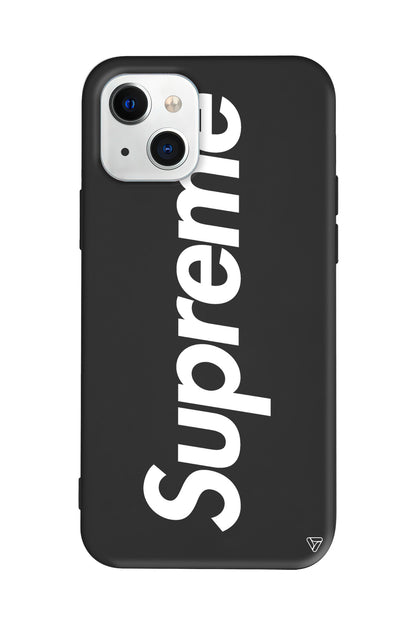 Supreme Lansman Model İçi Kadife Silikon Telefon Kılıfı