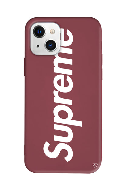 Supreme Lansman Model İçi Kadife Silikon Telefon Kılıfı – Plus Serisine Özel