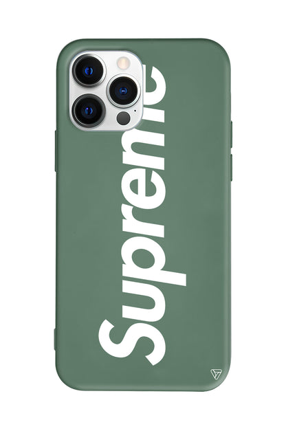 Supreme Lansman Model İçi Kadife Silikon Telefon Kılıfı